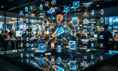 Visual de online shopping data para ilustrar un artículo sobre product graph ecommerce y cómo conecta el catálogo